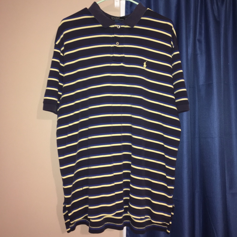 Polo By Ralph Lauren Blue and Yellow Polo